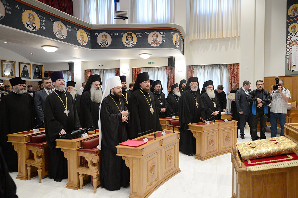 Члены делегации Русской Православной Церкви удостоены высоких наград Элладской Православной Церкви